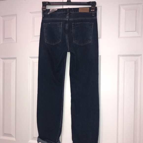 NWT ZARA Womens Dark wash Straight Leg Jeans - Picture 6 of 8